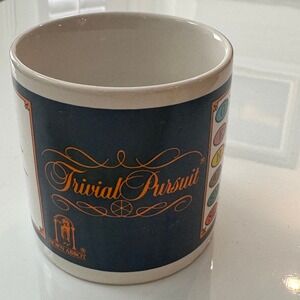Vintage Trivial Pursuit Mug Horn Abbot 1981 Great American Housewares Game